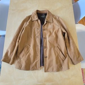 Eddie Bauer leather Suede Jacket - Large